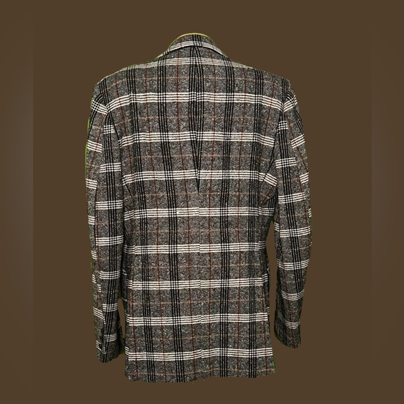 🗂️Classic Plaid Shoulder-Pad Blazer🗂️ - Picture 2 of 3